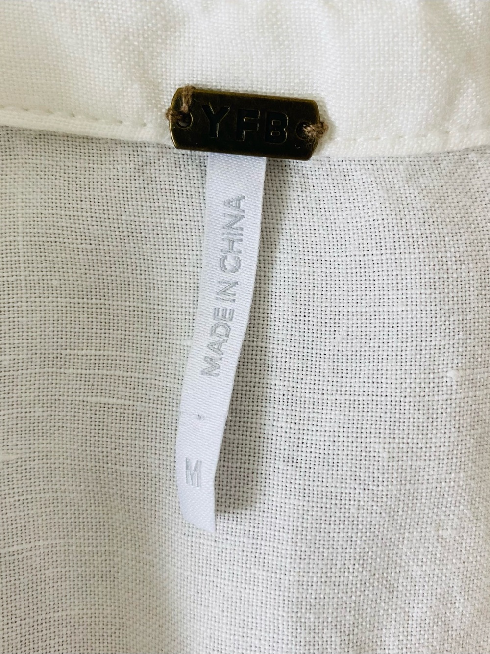 YOUNG FABULOUS & BROKE White Linen Jumpsuit - Picture 7 of 8